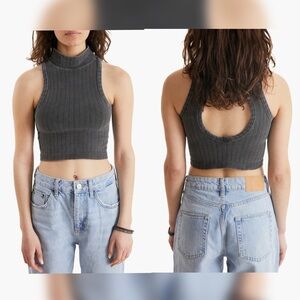 🔥 🆕 BDG Urban Outfitters Mock Neck Rib Crop Tank | Size M | Sold Out Style!